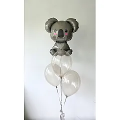 Связка прозрачных шаров с фигурой коалы