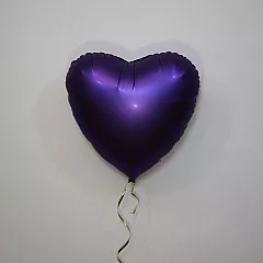 Шар сердце 18 Сатин Purple Roayle